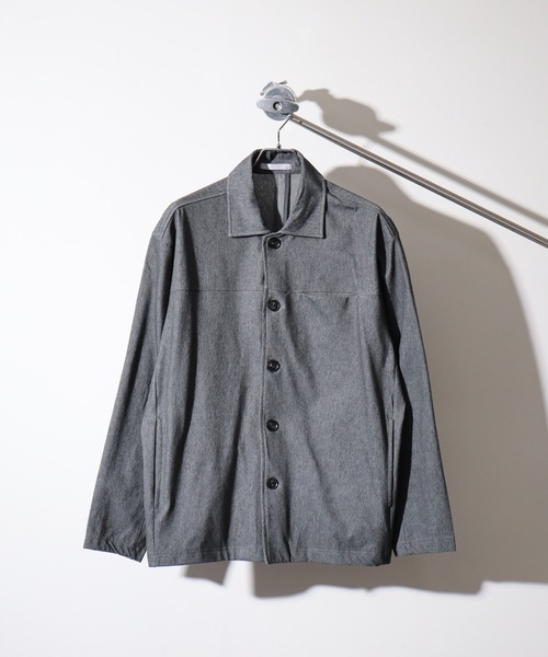 URBAN SQUARE(アーバンスクエア)の「URBAN SQUARE デニムライク カバーオールジャケット(カバーオール・メンズ・ブラック/ネイビー/ベージュ/グレー・LL/L/M)」の3枚目の写真