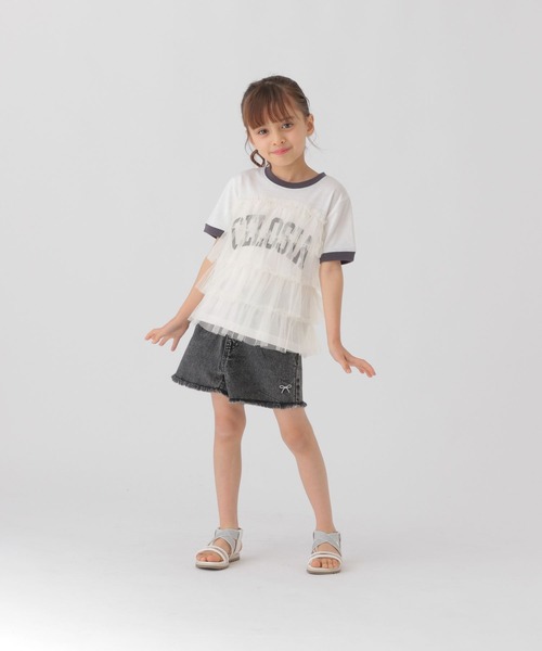 セール】オシャラクドッキング半袖/T/323387（Tシャツ