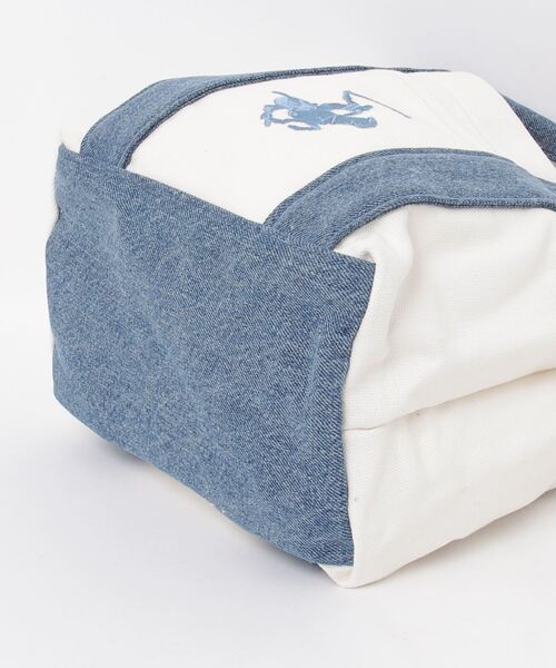BEVERLY HILLS POLO CLUB(ビバリーヒルズポロクラブ)の「【BEVERLY HILLS POLO CLUB / ビバリーヒルズポロクラブ】16ozキャンバスロゴ刺繍ミニトートバッグ(トートバッグ・レディース・ホワイト系1/ホワイト系2/ホワイト系3/ホワイト系4/ブラック・FREE)」の20枚目の写真
