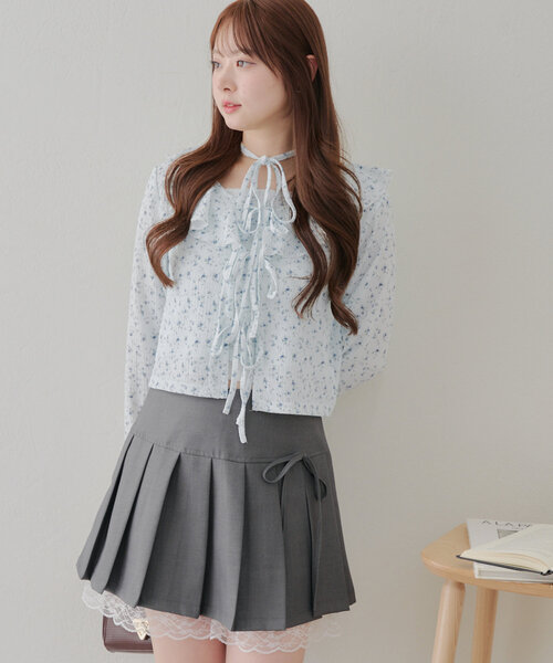 Another Branch olive des olive（アナザーブランチオリーブデオリーブ）の「フリフリカーディガン＆ホルターキャミSET（Tシャツ/カットソー・レディース・イエロー/その他11/アイボリー/ブラック/ブラウン・FREE）」の15枚目の写真