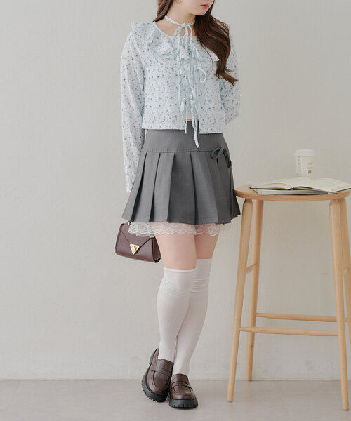 Another Branch olive des olive（アナザーブランチオリーブデオリーブ）の「フリフリカーディガン＆ホルターキャミSET（Tシャツ/カットソー・レディース・イエロー/その他11/アイボリー/ブラック/ブラウン・FREE）」の17枚目の写真