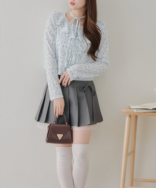 Another Branch olive des olive（アナザーブランチオリーブデオリーブ）の「フリフリカーディガン＆ホルターキャミSET（Tシャツ/カットソー・レディース・イエロー/その他11/アイボリー/ブラック/ブラウン・FREE）」の18枚目の写真