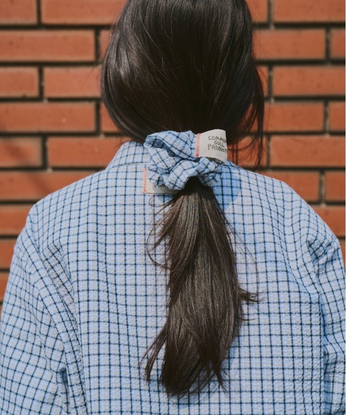 common gull products.（コモンガルプロダクツ）の「おやすみと行ってきますのシュシュ（シュシュ・レディース・ブルー系/イエロー系・フリー）」の4枚目の写真