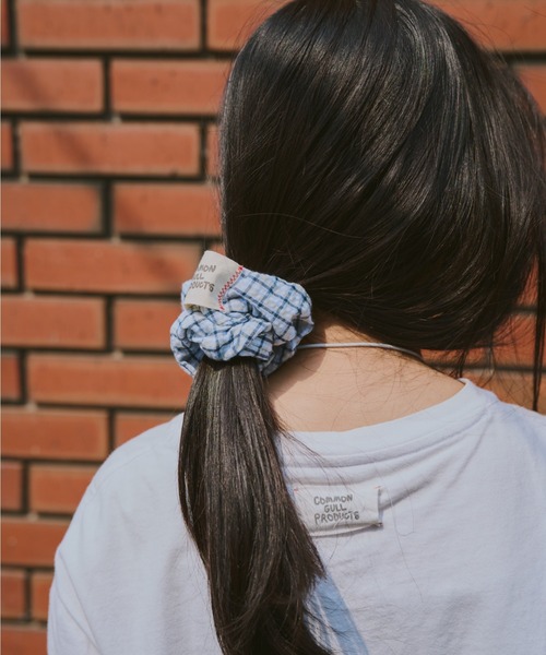 common gull products.（コモンガルプロダクツ）の「おやすみと行ってきますのシュシュ（シュシュ・レディース・ブルー系/イエロー系・フリー）」の7枚目の写真