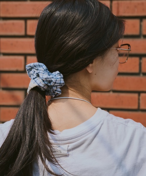 common gull products.（コモンガルプロダクツ）の「おやすみと行ってきますのシュシュ（シュシュ・レディース・ブルー系/イエロー系・フリー）」の10枚目の写真