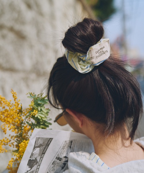 common gull products.（コモンガルプロダクツ）の「おやすみと行ってきますのシュシュ（シュシュ・レディース・ブルー系/イエロー系・フリー）」の14枚目の写真