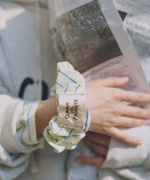 common gull products.（コモンガルプロダクツ）の「おやすみと行ってきますのシュシュ（シュシュ・レディース・ブルー系/イエロー系・フリー）」の15枚目の写真