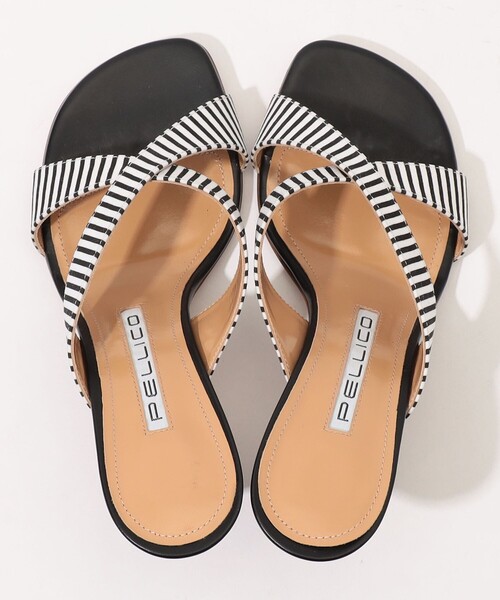 PELLICO(ペリーコ)の「PELLICO STRIPE ヒールサンダル(サンダル・レディース・ブラック系その他・35.5/36.5/37.5)」の3枚目の写真