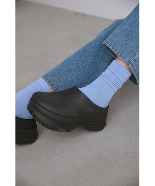 un/neu(アンノイ)の「ボリュームソールサボサンダル/軽量(スリッポン・レディース・ブラック/ホワイト・SMALL/MEDIUM/LARGE)」の7枚目の写真
