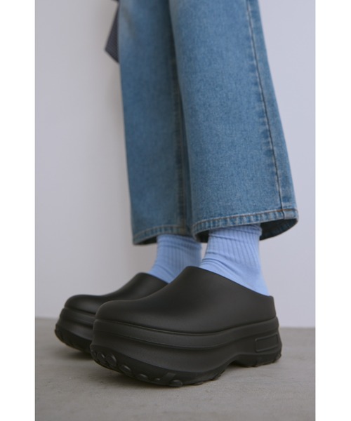 un/neu(アンノイ)の「ボリュームソールサボサンダル/軽量(スリッポン・レディース・ブラック/ホワイト・SMALL/MEDIUM/LARGE)」の6枚目の写真
