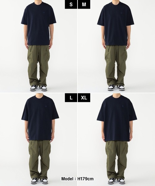 【別注】FRED PERRY / Reluxed Pique Tシャツ　ブラック FRED PERRY tシャツ 「別注」FRED / Reluxed Pique T-shirt
