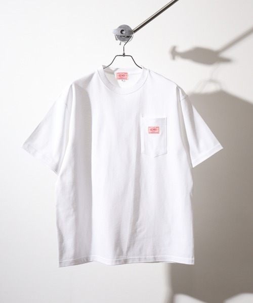 BIG MIKE(ビッグマイク)の「BIGMIKE Sunglasses Pocket Heavy Weight Tee ヘビーウエイト ワイド半袖Tシャツ(Tシャツ/カットソー・メンズ・ネイビー/オリーブ/サンドベージュ/ナチュラル/ホワイト/ブラック・L/M/XL)」の11枚目の写真