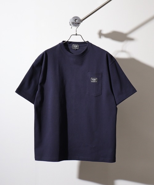 BIG MIKE(ビッグマイク)の「BIGMIKE Sunglasses Pocket Heavy Weight Tee ヘビーウエイト ワイド半袖Tシャツ(Tシャツ/カットソー・メンズ・ネイビー/オリーブ/サンドベージュ/ナチュラル/ホワイト/ブラック・L/M/XL)」の14枚目の写真