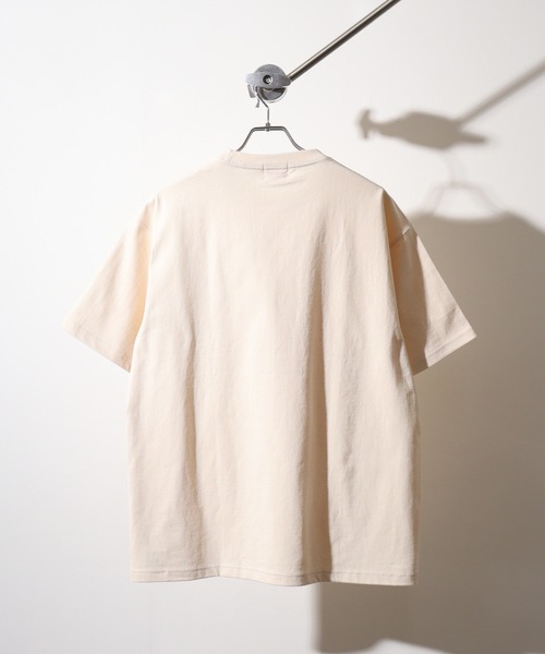 BIG MIKE(ビッグマイク)の「BIGMIKE Sunglasses Pocket Heavy Weight Tee ヘビーウエイト ワイド半袖Tシャツ(Tシャツ/カットソー・メンズ・ネイビー/オリーブ/サンドベージュ/ナチュラル/ホワイト/ブラック・L/M/XL)」の20枚目の写真