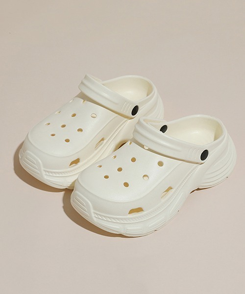 c.u.l(シーユーエル)の「軽量 厚底 ユニセックス サボ クロッグサンダル culs123(サンダル・レディース・グレー/ブラック/ピンク/ホワイト・L/M)」の10枚目の写真