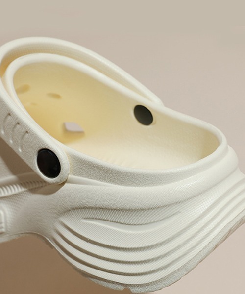 c.u.l(シーユーエル)の「軽量 厚底 ユニセックス サボ クロッグサンダル culs123(サンダル・レディース・グレー/ブラック/ピンク/ホワイト・L/M)」の15枚目の写真