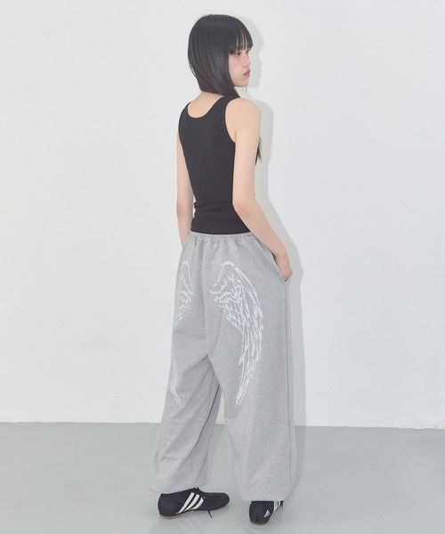 FANCY CLUB（ファンシークラブ）の「【日本未発売/WEB限定】FANCY CLUB(ファンシークラブ)/ワイド ルーズ エンジェル ジョガー スウェットパンツ/ANGEL VINTAGE SWEATPANTS（スウェットパンツ・レディース・ブラック/ブルー/グレー/ピンク・FREE）」の16枚目の写真