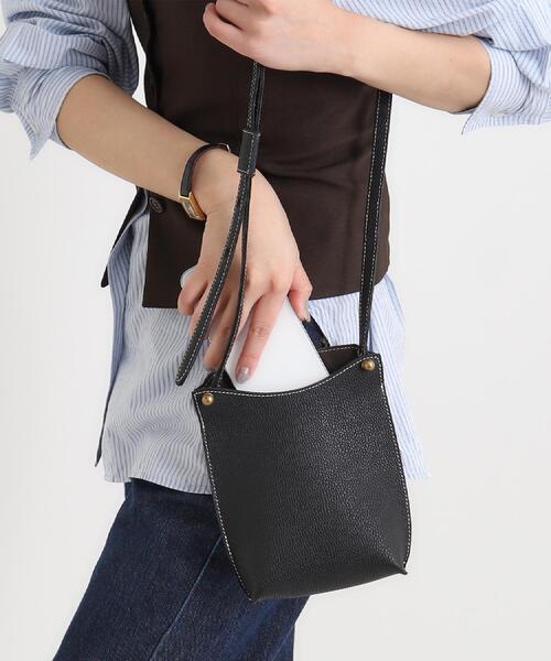 TOFF&LOADSTONE（トフアンドロードストーン）の「クープ ショルダー（ショルダーバッグ・レディース・ホワイト系/ブラック/ライトオレンジ系/ブラウン系その他2/グレー系その他6/サンドベージュ・00）」の9枚目の写真