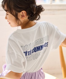 ROPE' PICNIC（ロペピクニック）の「【KIDS/キッズ】【接触冷感】水で色が変わるバックロゴプリントトップス（Tシャツ/カットソー）」