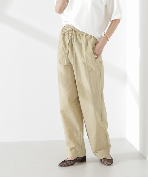 NANO universe(ナノユニバース)の「タスランワイドイージーパンツ(その他パンツ・レディース・ブラック/ピンク/ベージュ・FREE)」の2枚目の写真