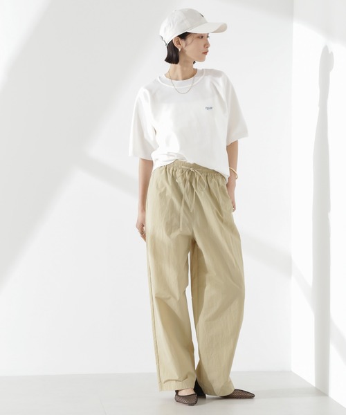 NANO universe(ナノユニバース)の「タスランワイドイージーパンツ(その他パンツ・レディース・ブラック/ピンク/ベージュ・FREE)」の9枚目の写真