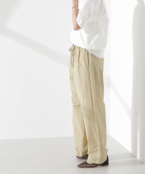 NANO universe(ナノユニバース)の「タスランワイドイージーパンツ(その他パンツ・レディース・ブラック/ピンク/ベージュ・FREE)」の6枚目の写真