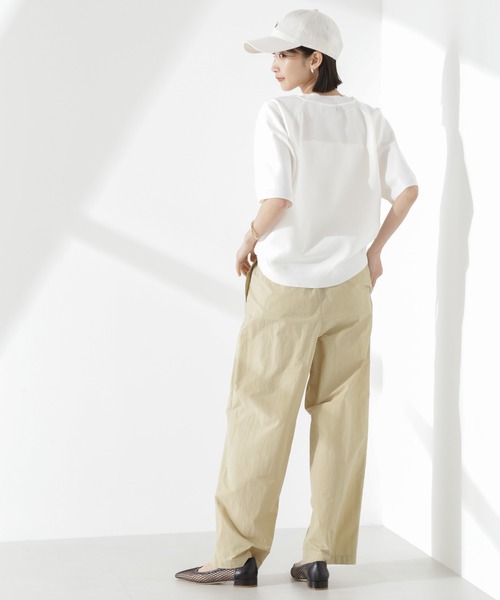 NANO universe(ナノユニバース)の「タスランワイドイージーパンツ(その他パンツ・レディース・ブラック/ピンク/ベージュ・FREE)」の11枚目の写真