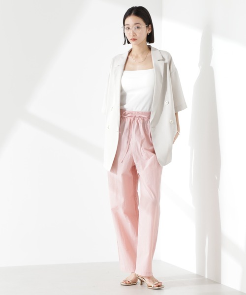 NANO universe(ナノユニバース)の「タスランワイドイージーパンツ(その他パンツ・レディース・ブラック/ピンク/ベージュ・FREE)」の16枚目の写真