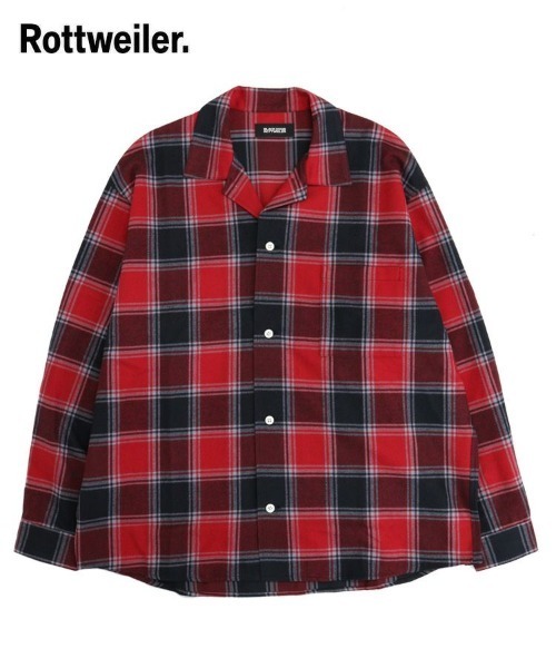 ROTTWEILER（ロットワイラー）の「【ROTTWEILER】R9 NEL CHECK SHIRT / レッド [RW25S0205]（シャツ/ブラウス・メンズ・レッド・L/M）」の9枚目の写真