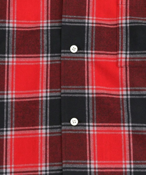 ROTTWEILER（ロットワイラー）の「【ROTTWEILER】R9 NEL CHECK SHIRT / レッド [RW25S0205]（シャツ/ブラウス・メンズ・レッド・L/M）」の7枚目の写真