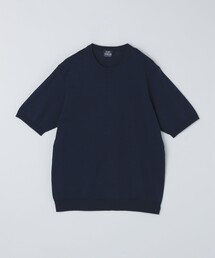 SHIPS: リネン×TEXBRID クルーネック ニット Tシャツ