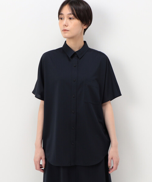 COMME CA（コムサ）の「タイプライタージャージー シャツ（シャツ/ブラウス・レディース・キャメル・9号）」の2枚目の写真