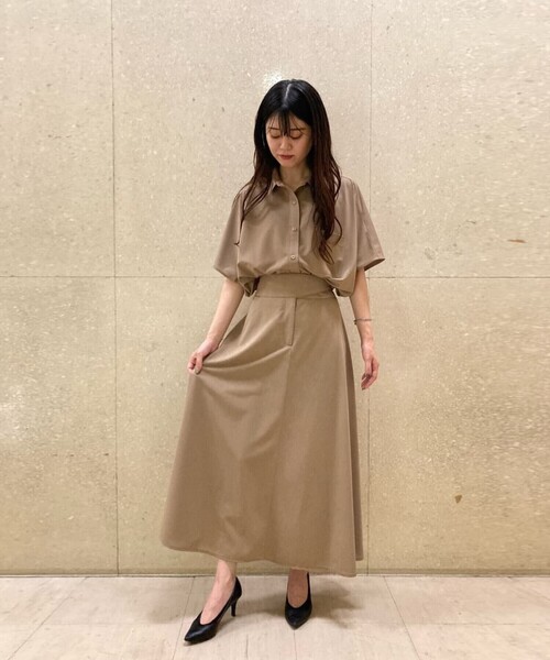 COMME CA（コムサ）の「タイプライタージャージー シャツ（シャツ/ブラウス・レディース・キャメル・9号）」の12枚目の写真