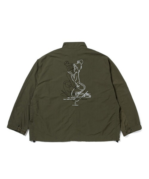 430（フォーサーティ）の「mj10714- SL MOD JACKET W-EMB ミリタリージャケット（ミリタリージャケット・メンズ・ブラック/カーキ/ブラウン・0/1/2/3）」の3枚目の写真