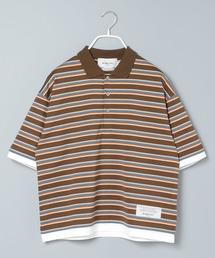 niko and... | 【WILLIAM B.ELIOTT】マルチボーダー襟プルオーバー(Tシャツ/カットソー)