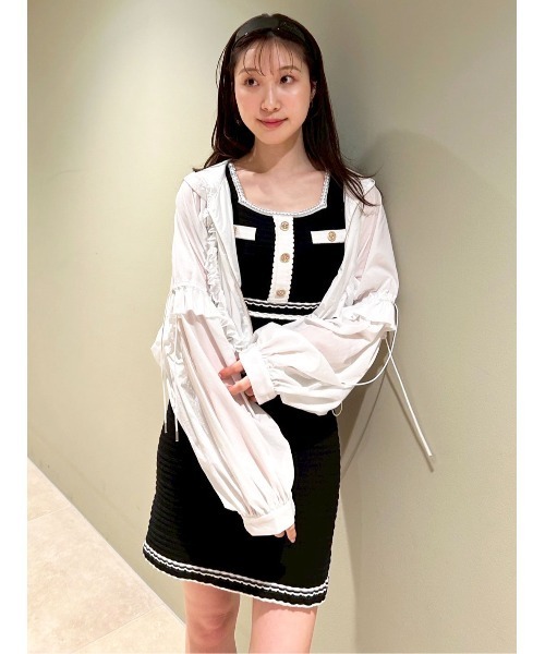 新品 LILY BROWN×MARY QUANT デイジー刺繍ニットワンピース WEB・一部店舗限定】【LILY BROWN×MARY QUANT】デイジー刺繍