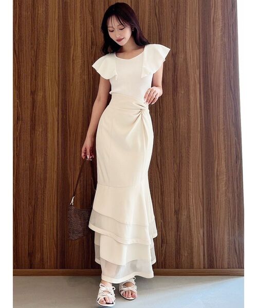 RESEXXY（リゼクシー）の「ラッフルニットトップス（ニット/セーター・レディース・ブラック/ホワイト/レッド・FREE）」の12枚目の写真