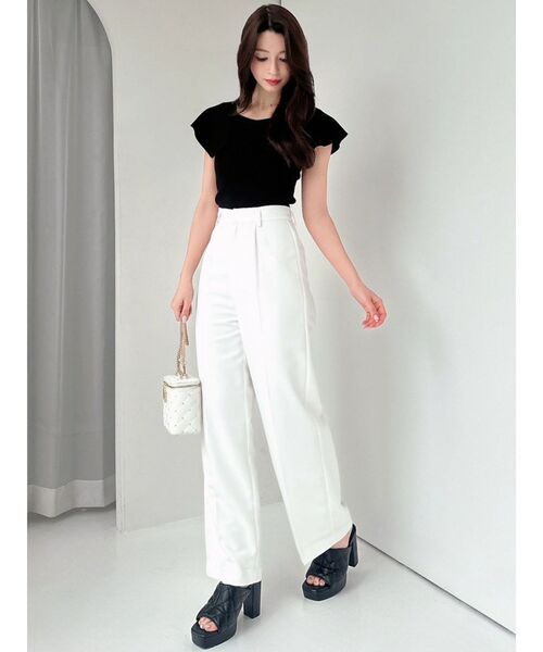 RESEXXY（リゼクシー）の「ラッフルニットトップス（ニット/セーター・レディース・ブラック/ホワイト/レッド・FREE）」の15枚目の写真