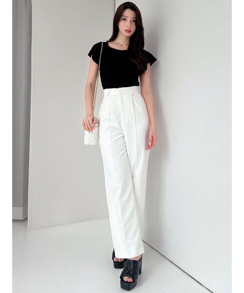 RESEXXY（リゼクシー）の「ラッフルニットトップス（ニット/セーター・レディース・ブラック/ホワイト/レッド・FREE）」の16枚目の写真