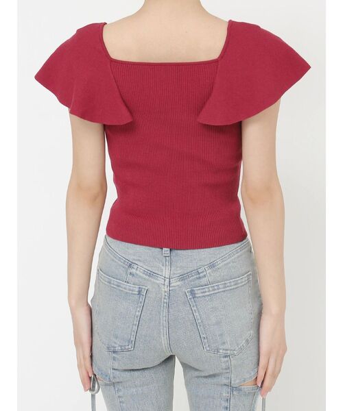 RESEXXY（リゼクシー）の「ラッフルニットトップス（ニット/セーター・レディース・ブラック/ホワイト/レッド・FREE）」の19枚目の写真