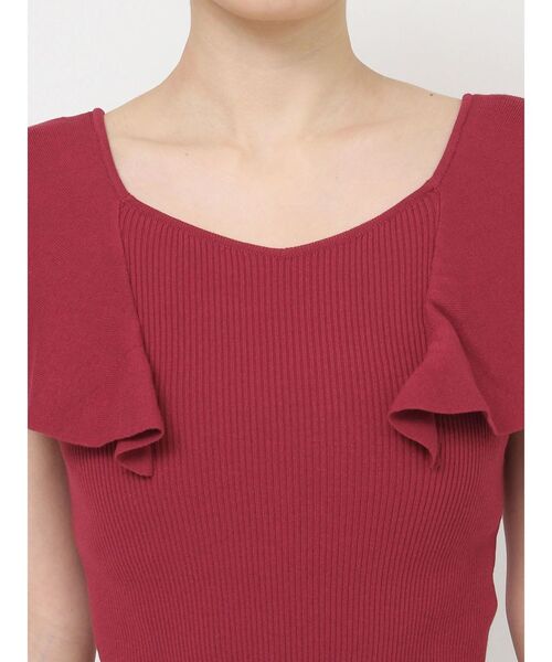 RESEXXY（リゼクシー）の「ラッフルニットトップス（ニット/セーター・レディース・ブラック/ホワイト/レッド・FREE）」の20枚目の写真