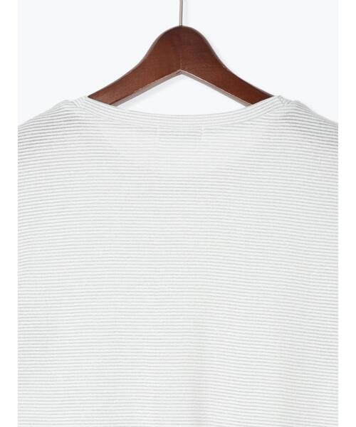 Te chichi TERRASSE(テチチテラス)の「無地/ラメボーダー半袖Tシャツ(Tシャツ/カットソー・レディース・ベージュ/チャコールグレー/オフホワイト・F)」の14枚目の写真