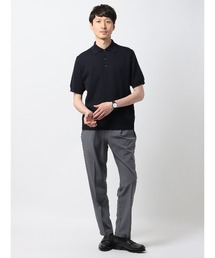 PERFORMANCE PANTS タックテーパードパンツ ウォッシャブル ストレッチ 裾上げ済み