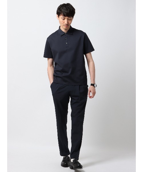 SUIT SQUARE(スーツスクエア)の「PERFORMANCE PANTS タックテーパードパンツ ウォッシャブル ストレッチ 裾上げ済み(スラックス・メンズ・グレー系/ベージュ系/ネイビー系・S/M/L/LL/3L)」の2枚目の写真
