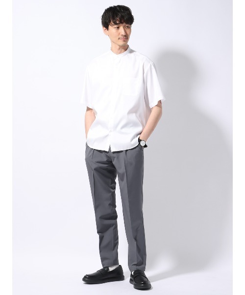SUIT SQUARE(スーツスクエア)の「PERFORMANCE PANTS タックテーパードパンツ ウォッシャブル ストレッチ 裾上げ済み(スラックス・メンズ・グレー系/ベージュ系/ネイビー系・S/M/L/LL/3L)」の13枚目の写真