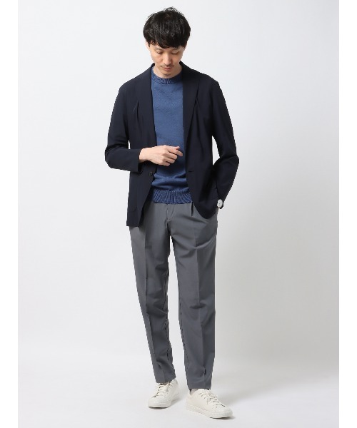 SUIT SQUARE(スーツスクエア)の「PERFORMANCE PANTS タックテーパードパンツ ウォッシャブル ストレッチ 裾上げ済み(スラックス・メンズ・グレー系/ベージュ系/ネイビー系・S/M/L/LL/3L)」の12枚目の写真