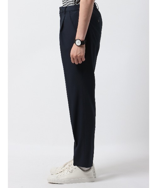 SUIT SQUARE(スーツスクエア)の「PERFORMANCE PANTS タックテーパードパンツ ウォッシャブル ストレッチ 裾上げ済み(スラックス・メンズ・グレー系/ベージュ系/ネイビー系・S/M/L/LL/3L)」の16枚目の写真