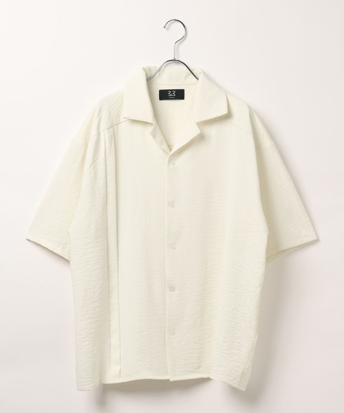 3.3 Field Trip （3.3フィールドトリップ）の「3.3 Field Trip／サテン開襟シャツ（シャツ/ブラウス・メンズ・ブラック/オフホワイト/ライトグリーン・MEDIUM/LARGE）」の21枚目の写真