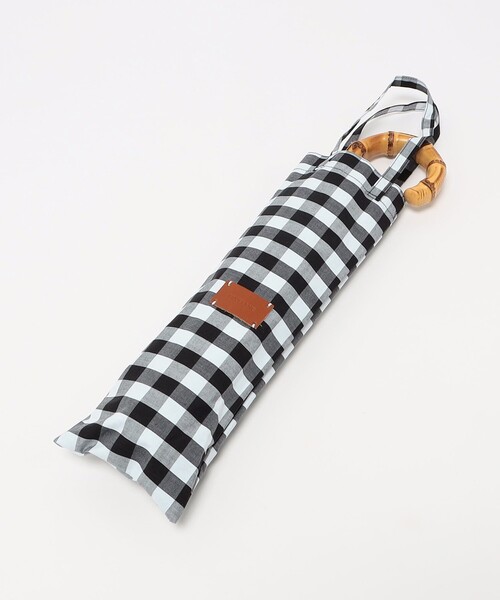 BLUELANE(ブルーレーン)の「<BLUELANE>ギンガムチェック 晴雨兼用 折りたたみ傘(折りたたみ傘・レディース・ブラック・FREE)」の9枚目の写真