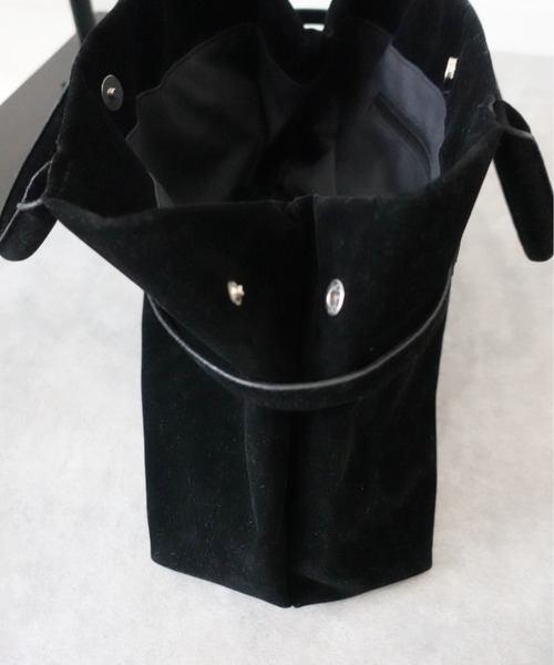 unnu（ユヌ）の「ベルトデザインスエードタッチボストン（ボストンバッグ・レディース・ブラウン/ブラック・F）」の15枚目の写真